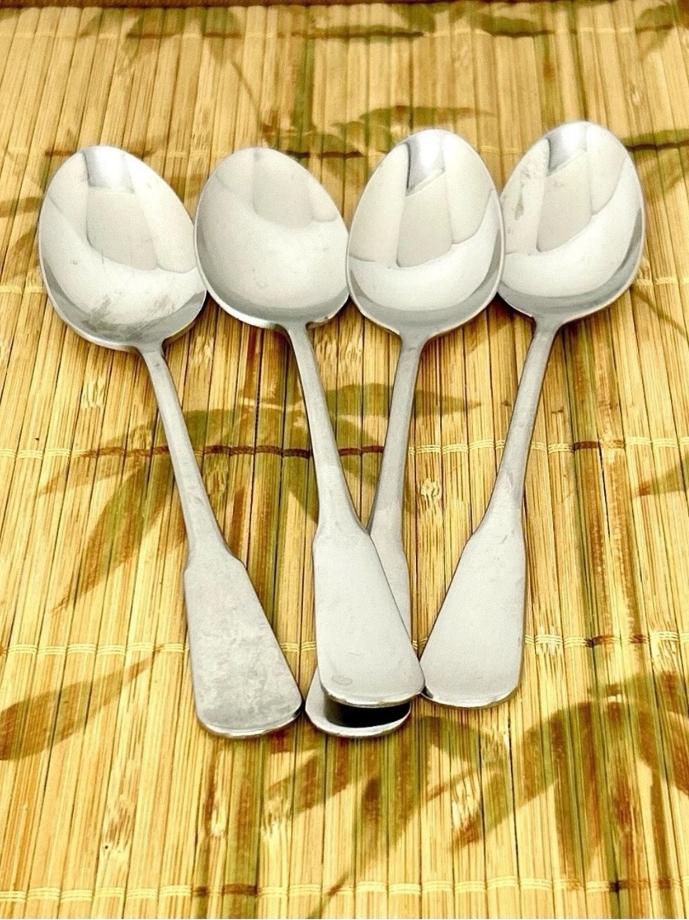 Oneida MINUTE MAN Colonial Boston Stainless Satin Silverware Flatware 4 Tea